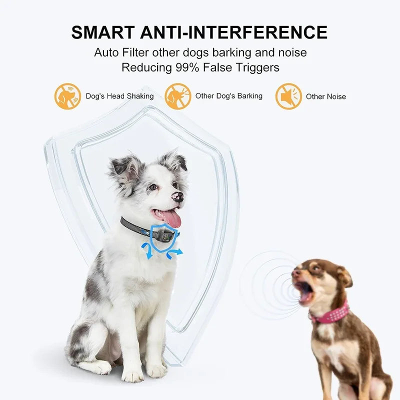 Anti barking device, anti barking automatic dog trainer, vibrating collar trainer, pet training equipment, safe and convenient