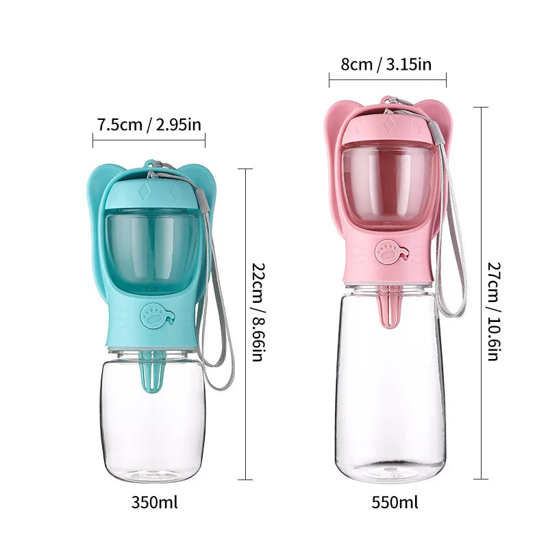 Portable Dog Water Bottle For Small Large Dogs Cat Outdoor Travel Leakproof Walking Drinking Bowls Puppy Cat Feeder Pet Supplies