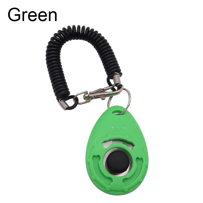 Dog Training Clicker Pet Cat Dog Click Trainer Various Style Aid Adjustable Wrist Strap Sound Key Dogs Pets Accessories
