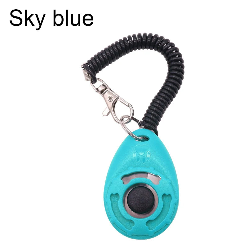 Dog Training Clicker Pet Cat Dog Click Trainer Various Style Aid Adjustable Wrist Strap Sound Key Dogs Pets Accessories