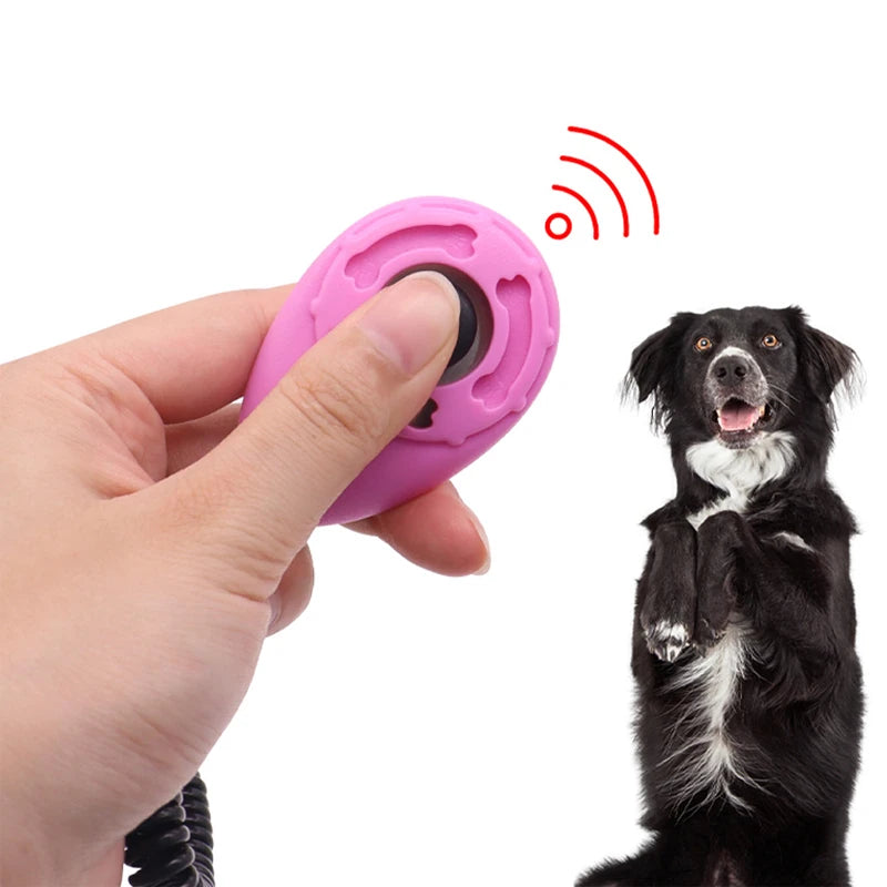 Dog Training Clicker Pet Cat Dog Click Trainer Various Style Aid Adjustable Wrist Strap Sound Key Dogs Pets Accessories