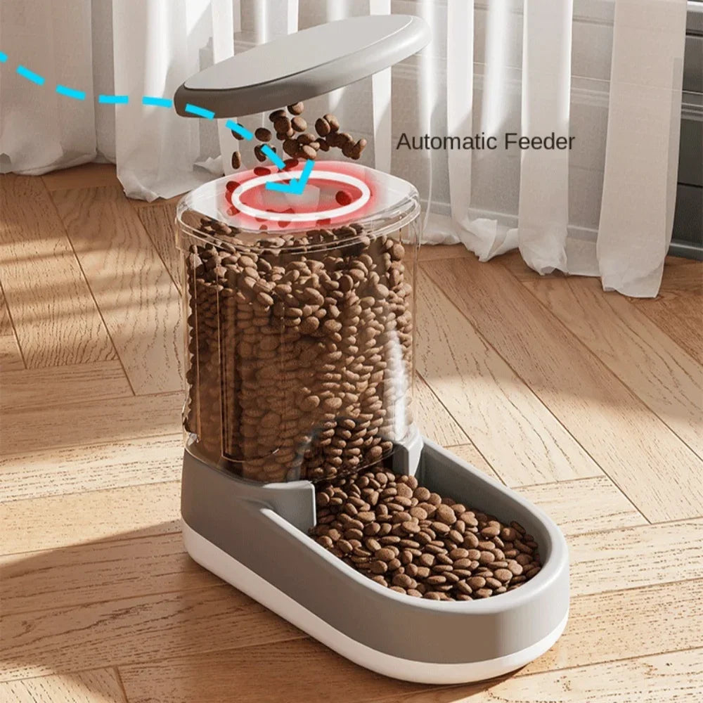 Automatic Cats Feeder Dog Water Dispenser Pet Feeder Dog Water Feeding Cat Drinking Bowl Dog Bottle Gravity Food Feeder Supplies