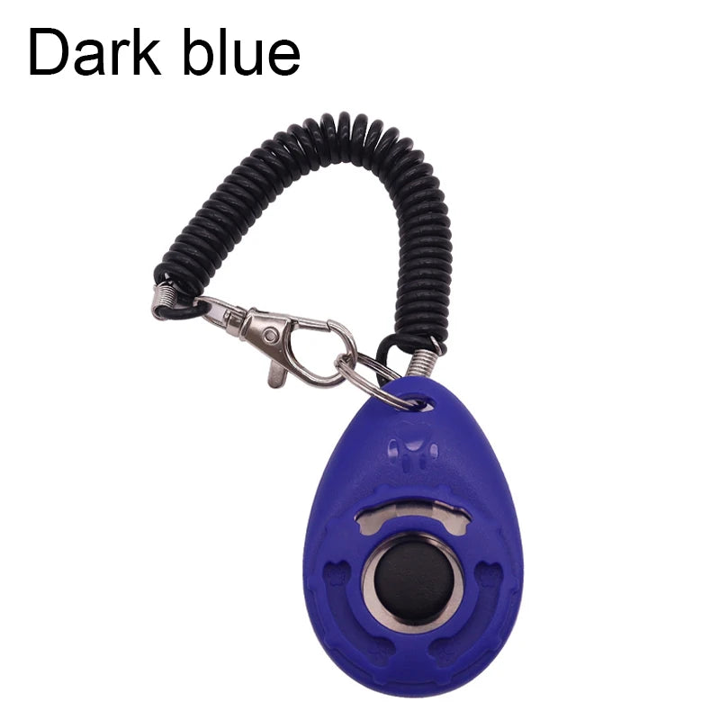 Dog Training Clicker Pet Cat Dog Click Trainer Various Style Aid Adjustable Wrist Strap Sound Key Dogs Pets Accessories