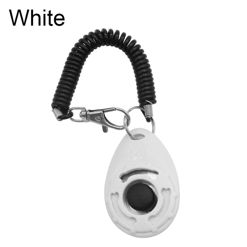Dog Training Clicker Pet Cat Dog Click Trainer Various Style Aid Adjustable Wrist Strap Sound Key Dogs Pets Accessories